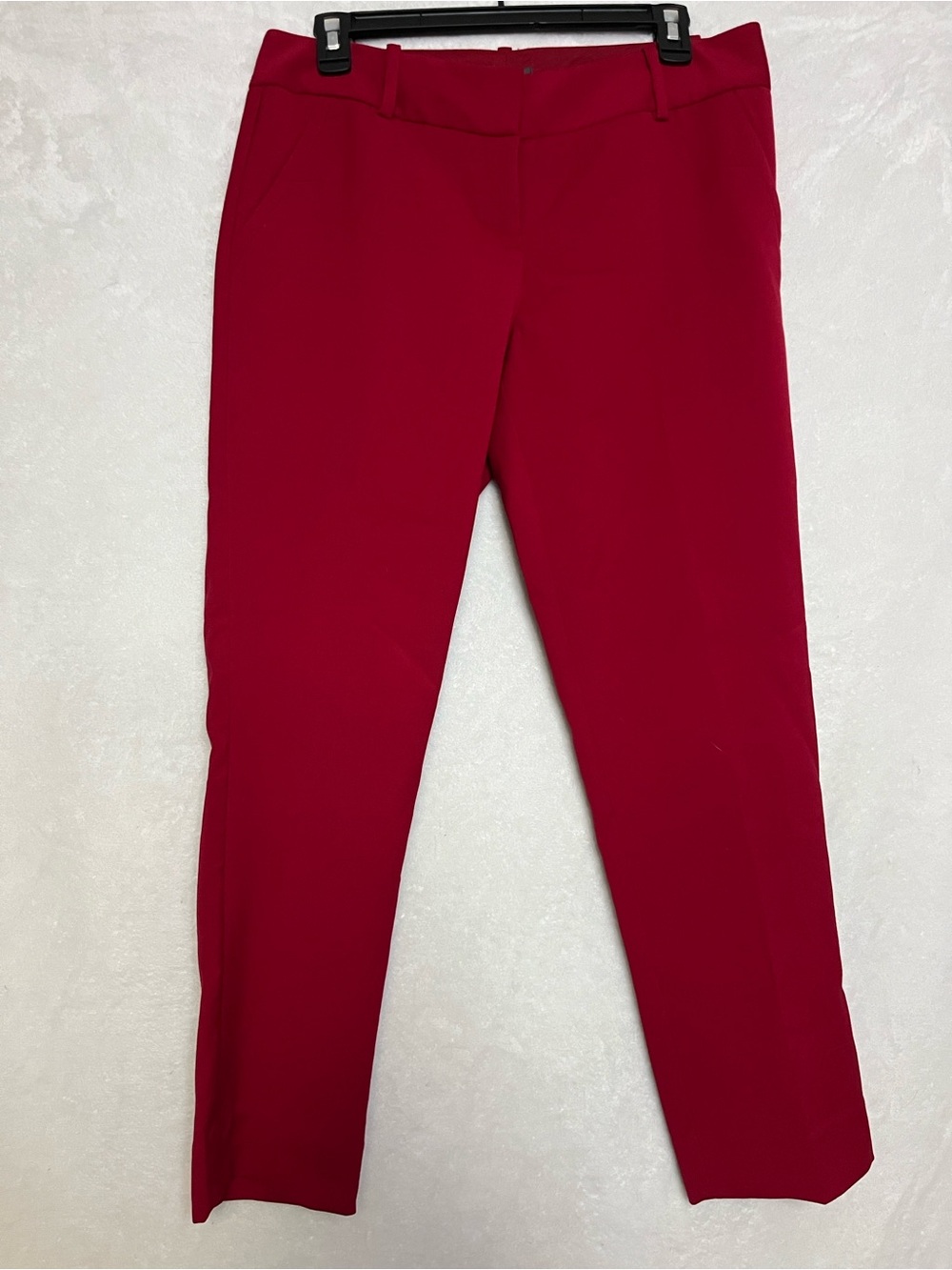 The Limited Red Straight Leg Dress Pants